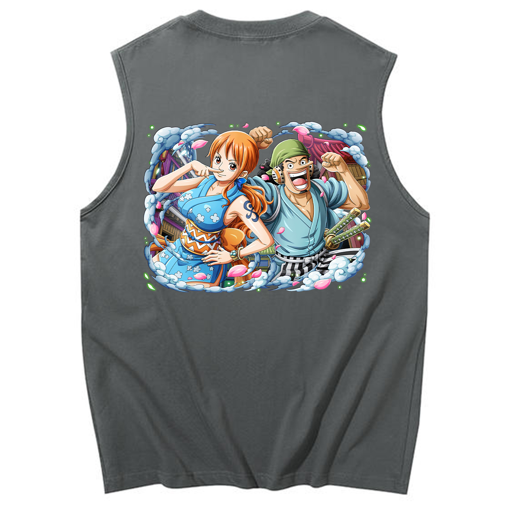 ワンピース ナミ ONE PIECE Nami コットン100％タンクトップ（背面プリント）